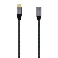 aisens cable alargador usb-c 32 machohembra 1m gris