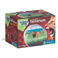 kit educativo clementoni mini terrario leon 7 con semillas y figurita