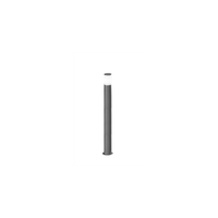 sigaro - bolardo de jardin con 1 bombilla e27 max 20 w ip54 aluminio pintado bolardo para exterior gris claro altura 90 cm - perenz