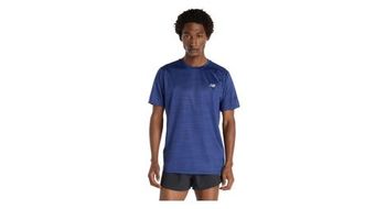 Camiseta de manga corta new balance sport essentials azul para hombre