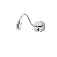 lampara de pared reading-3243 plata metal 8x38x15 cm