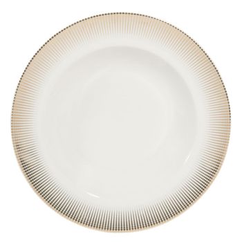 Plato hondo de porcelana
