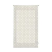 estor enrollable premium - estor enrollable tamano 160x180 - estor premium color beige con motas blancas  blindecor