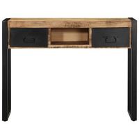mesa consolamesa de entradamesa auxiliar madera maciza mango 100x35x75 cm