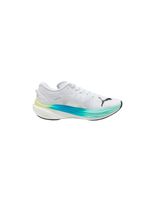 zapatillas de running puma deviate nitro 3 blanco-mint mel hombre