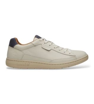 Timberland para hombre. TB0A5P7QETD1 Zapatillas de piel Portofino Pier blanco roto (40), Plano, Cordones, Casual