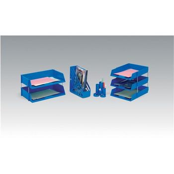 5 Star Letter Tray High-impact Polystyrene Foolscap (Blue) CP0435SBLU