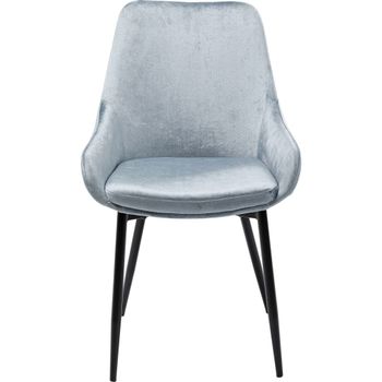 Silla terciopelo gris