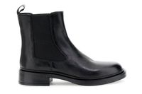 botines de piel con elastico black