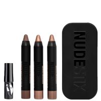 set de ojos bright nude de nudestix 3 productos