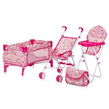 Set De Juego Para Muñecas 3 En 1 Trixy De Chipolino Unicorn