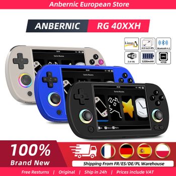 Anbernic RG40XX H Consola de juegos portátil de 4,0 pulgadas RG40XXH Reproductor de juegos retro 64G Precargado Más de 5000 juegos Sistema portátil Linux de 64 bits