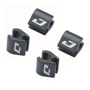 JAGWIRE | Kit Sujetacable Cambio Electrónico Y Freno - Kit sujetacables para las fundas de cambio electronicas y fundas de freno Color: Negro Medidas: 2.5mm E-Shift + 5.0mm Brake Material: