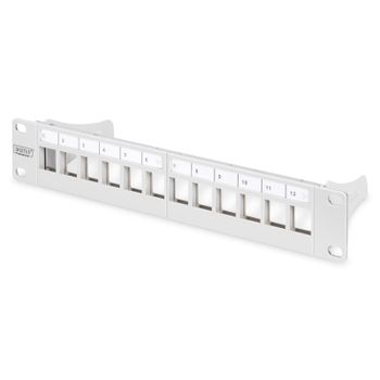 Digitus Panel de Parcheo 12 Puertos 1U Gris