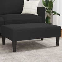 reposapiestaburete de terciopelo negro 77x55x31 cm cfw5350