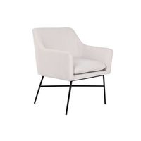 sillon poliester metal 66x62x75 greige