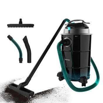 Aspirador De Cenizas De 30 Litros Conga Ash 6000 Easygo Xl. 1500 W, Acabados Acero Inox, Tubo Con Recubrimiento Metálico, Filtro De Malla Metálica, Ruedas Y Accesorios