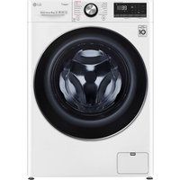 lg turbowash 360 with ai dd v9 f4v909wts wifi-enabled 9 kg 1400 spin washing machine - white white
