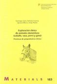 exploracion clinica de animales domesticos caballo vaca perro y pasto