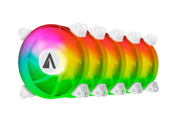 VENTILADORES RGB ABYSM ARCLIGHT ARGB (KIT 5 EN 1)
