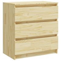 mesita de noche 36x60x64 cm madera - marron