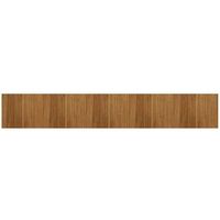 alfombra rectangular bambu marron 80x500 cm vidaxl
