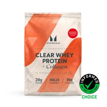 Clear Whey Protein y Colágeno - 1KG -  40raciones - Frambuesa y Limonada