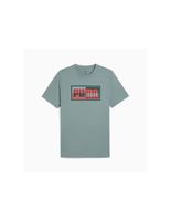 camiseta puma graphics box verde hombre
