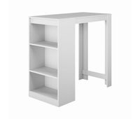 mesa alta cocina comedor blanco 110x50x103 kyra muebles bonitos