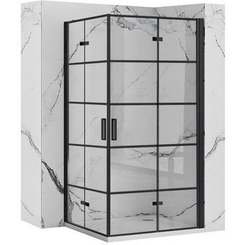 Cabina De Ducha Rea Molier Black Double 80x100