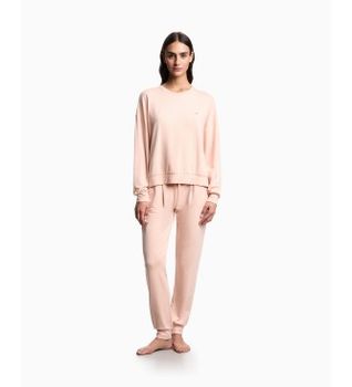 Emporio Armani para mujer. EW002499_AF19032 Sudadera Homie rosa (XS), Homewear, Viscosa