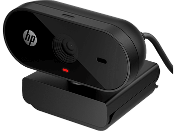 Webcam - HP 320, 1080p, USB-A, Gran angular 66º, Negro