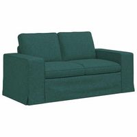sofa verde oscuro 162 x 80 x 82 cm tela vidaxl