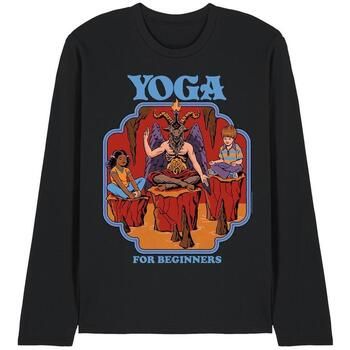 Steven Rhodes Camiseta manga larga Yoga For Beginners para hombre