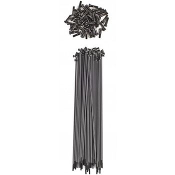 Shadow Straight Spokes Black / 186mm