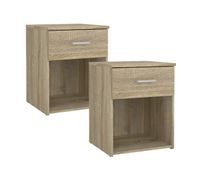 juego de 2 mesitas de noche duero con 1 cajon de estructura de roble 376x3595x475cm