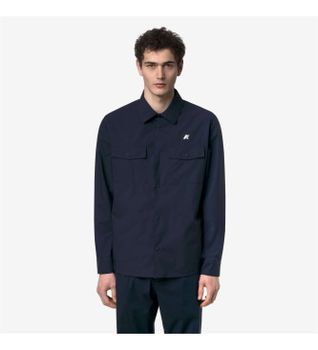K-way para hombre. K5138MW Camisa Umbert Stretch 2Layers marino (XL), Azul, Casual, Poliéster