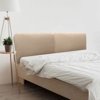 dhome cabecero tapizado liso redondeado polipiel para pared acusticos cabeceros absorbentes cabezal cama dormitorio lila 210cm dual