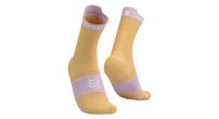 calcetines compressport pro racing v4 0 run high naranja rosa