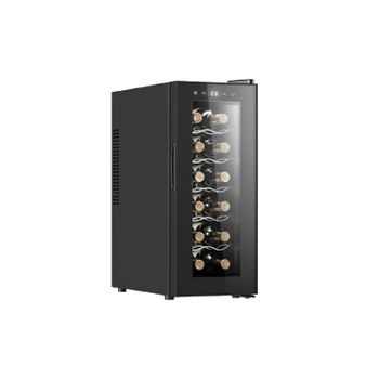 Cecotec Vinoteca Bolero GrandSommelier 1250 CoolCrystal. Bodega para 12 botellas, enfriamiento termoeléctrico