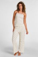 hunkemoller conjunto pijama dots blanco