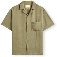 portuguese flannel camisa manga larga grain shirt - khaki para hombre