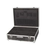 perel tool079 caja de herramientas negro aluminio