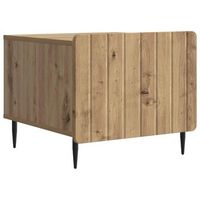 mesa de cafe roble artisan 49 x 50 x 42 cm madera de ingenieria vidaxl
