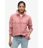 superdry para mujer w4010465a camisa workwear rosa m casual algodon manga larga