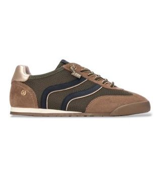 Xti para mujer. 14615602-KAKI Zapatillas 146156 verde (40), Tela, Plano, Cordones, Casual