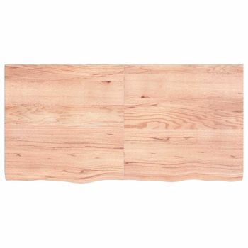 Tablero Mesa | Tablero Escritorio Madera Roble Tratada Marrón Claro 120x60x(2-4) Cm