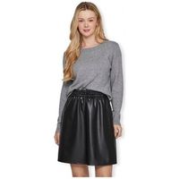 vila jersey noos ril o-neck ls - medium grey para mujer