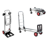 carretilla de mano de aluminio plegable soporta 150kg