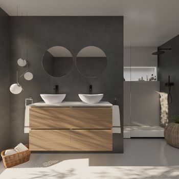 Conjunto De Baño Yinu | 140 Cm Blanco - Solomon | Cuatro Cajones | Lavabo Sobre Encimera | Mueble Montado | No Incluye Espejo | Alday